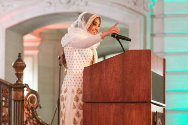 San Francisco's Ramadan Iftar Dinner hosted by Chinatown Community Development Center at San Francisco City Hall on Friday, March 29, 2024. Photo by Emma Marie Chiang